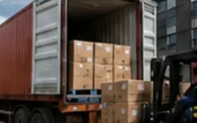 Consolidated pet supplies prepared for shipment