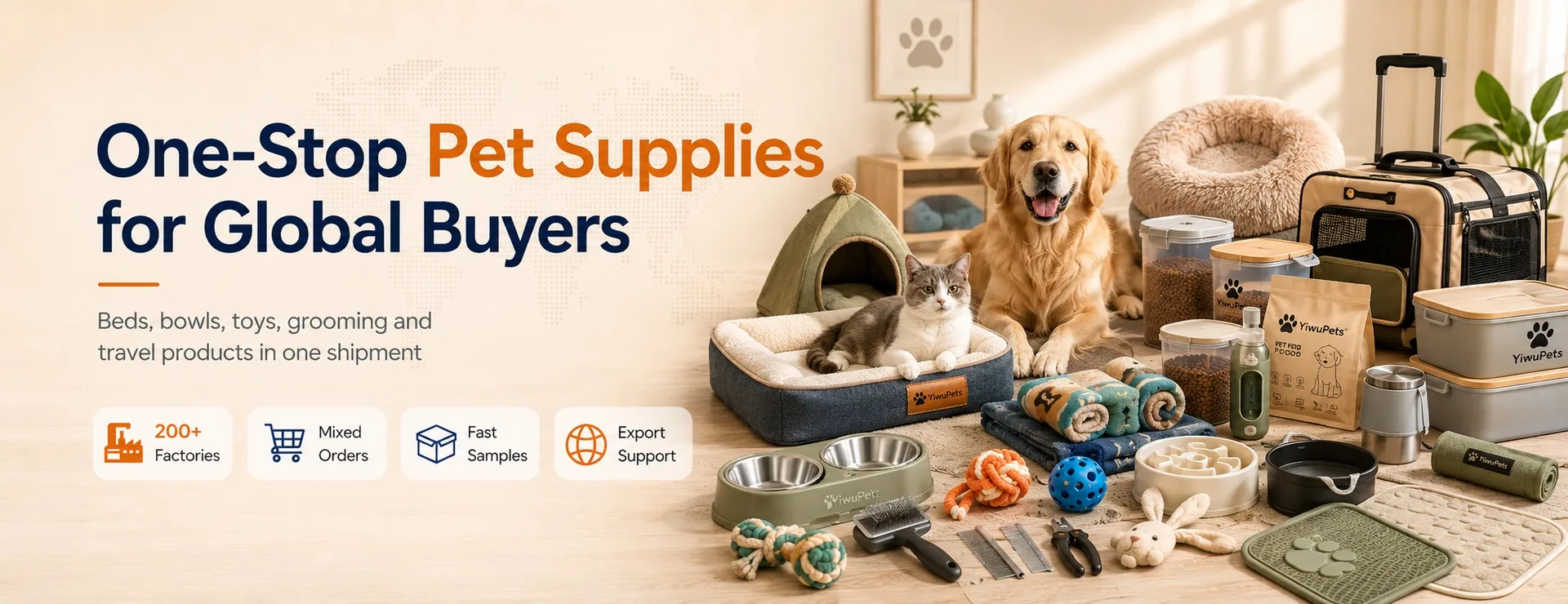 YiwuPets fast moving pet products wholesale banner