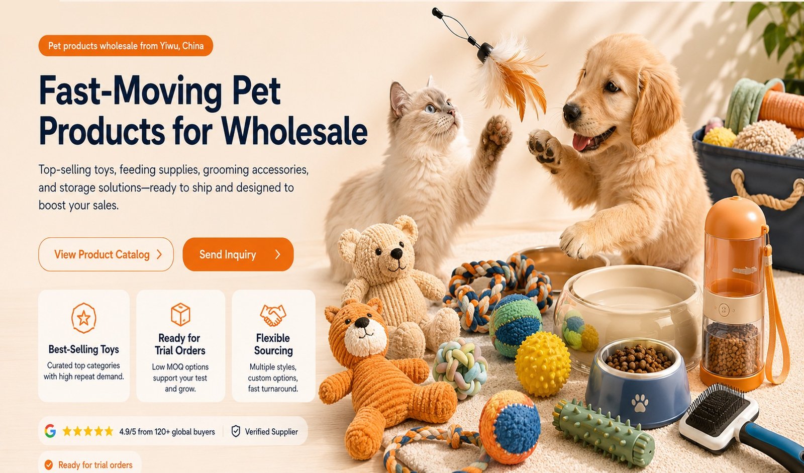 YiwuPets fast moving pet products wholesale banner