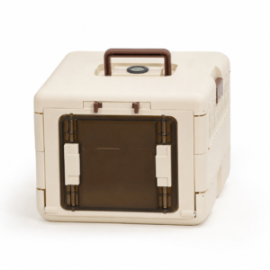 AeroFold Comfort Foldable Pet Travel Crate with Temperature & Humidity Monitor