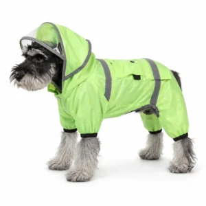 Waterproof Dog Raincoat with Hood – Lightweight Outdoor Pet Rain Jacket