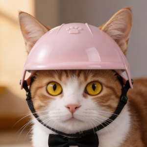 Cute Motorcycle Style Pet Helmet Costume Hat for Dogs & Cats