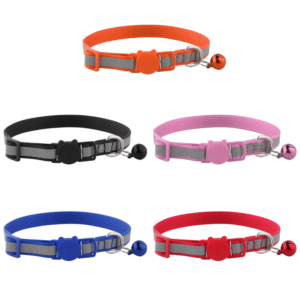 Reflective Safety Nylon Cat Collar with Breakaway Buckle