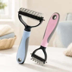 Stainless Steel Pet Dematting Comb & Grooming Brush for Dogs and Cats
