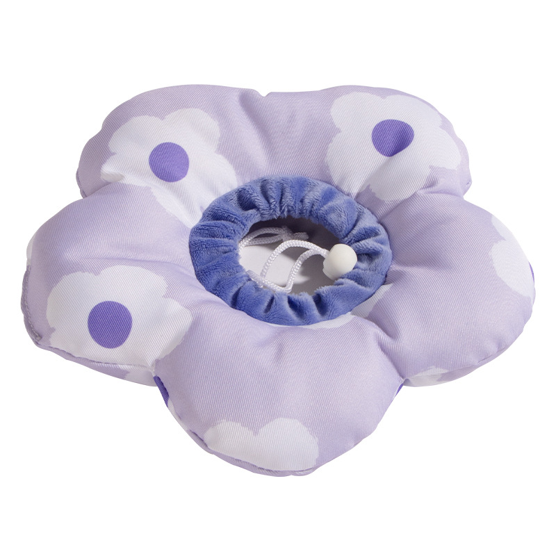 Cute Cartoon Adjustable Elizabethan Collar for Cats & Dogs