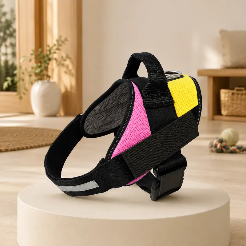 Cotton K9 Style Dog Harness Vest – Adjustable No Pull Pet Chest Strap