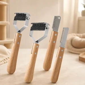 Professional Pet Grooming Comb & Dematting Tool Set for Cats and Dogs