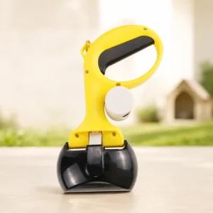 Portable Dog Pooper Scooper with Waste Bag Dispenser | Long Handle Pet Waste Picker