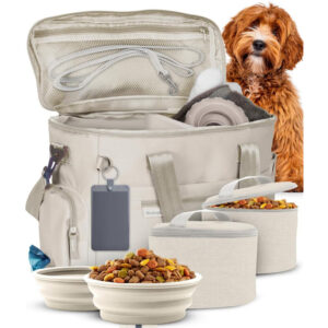 Portable Oxford Fabric Pet Treat Storage Bag