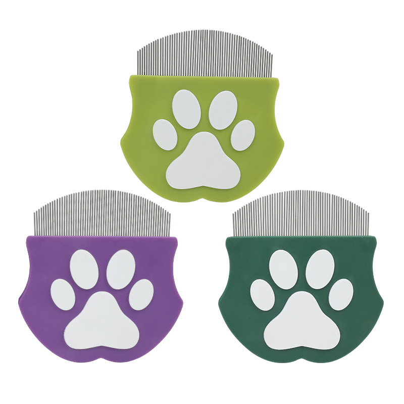 Curved Pet Face Grooming Comb for Cats and Dogs