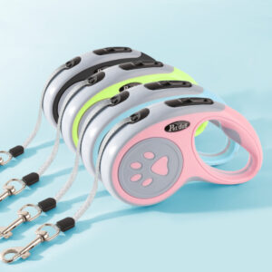 5m Retractable Dog Leash, One Button Lock Walking Lead for Dogs & Cats