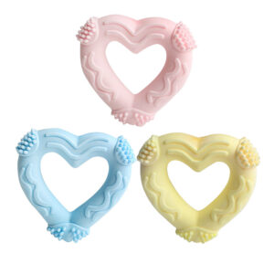 TPR Small Heart Dog Chew Toy for Dental Cleaning & Interactive Play
