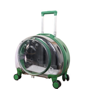 Large-Capacity Transparent Pet Trolley Carrier Backpack