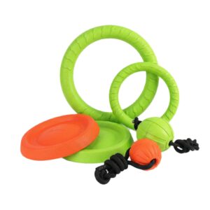 EVA Floating Interactive Dog Toy Ball & Flying Disc Set