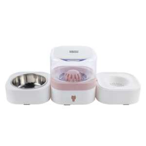 Automatic Pet Water Dispenser & Feeding Bowl Set with Dual Bowl Design