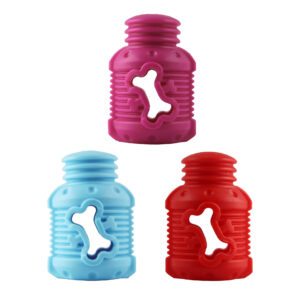 TPR Treat Dispensing Bottle Shaped Dog Toy