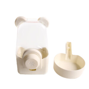 Cute Bear Hanging Pet Water Dispenser & Feeder for Cats and Dogs