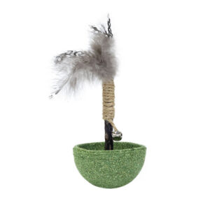 Catnip Interactive Chew Toy with Feather & Plush Designs