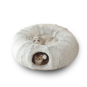 Foldable Cat Tunnel Bed – Breathable Round Cat Nest for Indoor & Outdoor Use