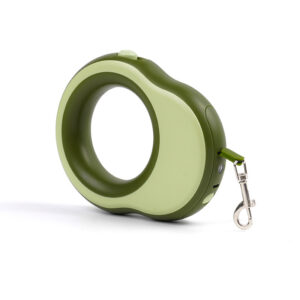 3.5M Avocado Retractable Dog Leash – Lightweight ABS Pet Walking Lead