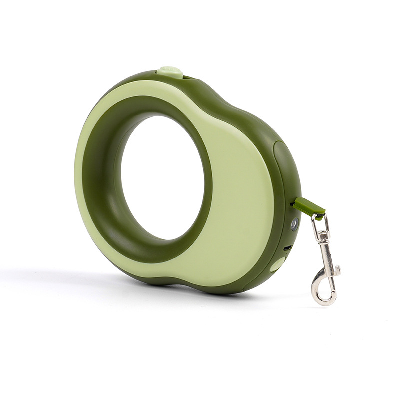 3.5M Avocado Retractable Dog Leash – Lightweight ABS Pet Walking Lead