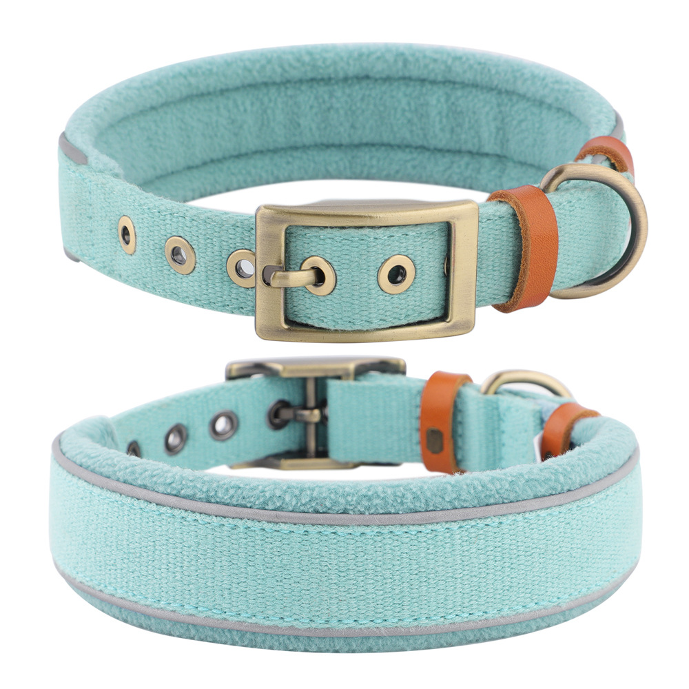 Adjustable Cotton Dog Collar for Small Medium Large Dogs