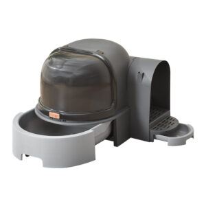 Space Tunnel Enclosed Cat Litter Box with Drawer Design