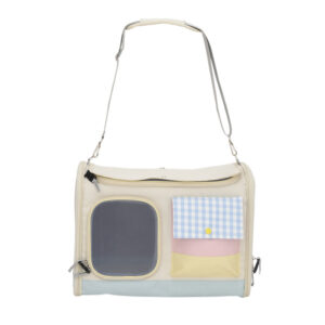 Luxury Oxford Fabric Cat Carrier Bag with Shoulder Strap and Handheld Design