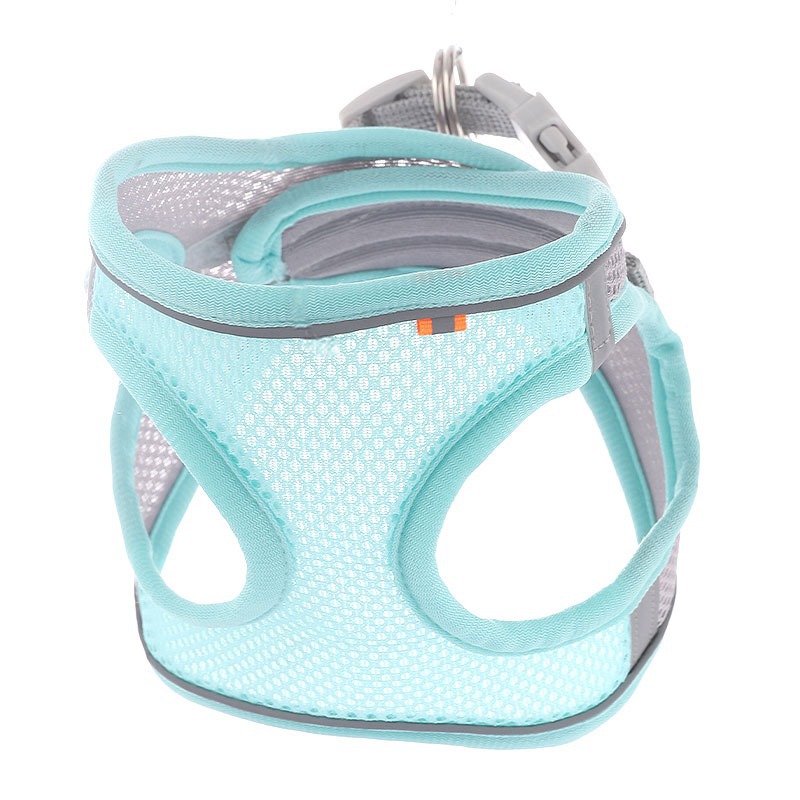 Breathable Mesh Step-In Dog Harness Vest with Optional Leash