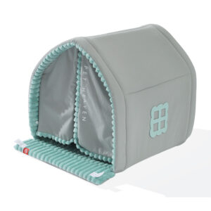 Warm Double Curtain Indoor Pet House Bed