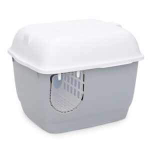 Large Enclosed Cat Litter Box with Long Corridor Design