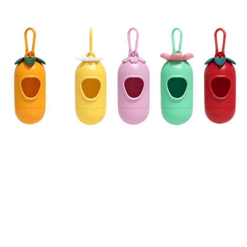 Portable Dog Poop Bag Dispenser with Biodegradable Waste Bags