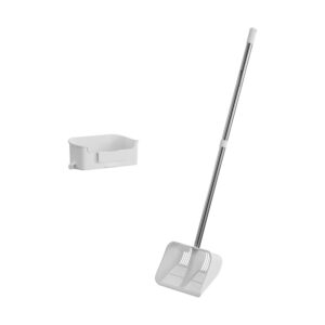 Extra Large Metal Cat Litter Scoop with Long Handle | Deep Cleaning Litter Shovel with Storage Options
