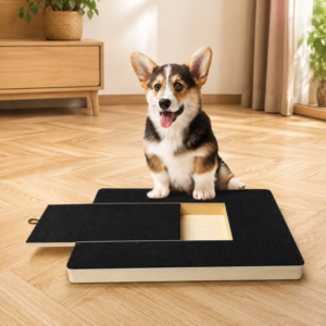 Wooden Dog Scratch Board with Replaceable Sandpaper