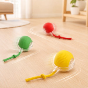 Interactive Electric Rolling Ball Cat Toy with Adjustable Speed