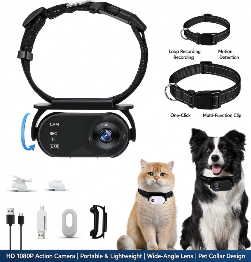 Pet perspective recorder camera thumb camera high-definition outdoor